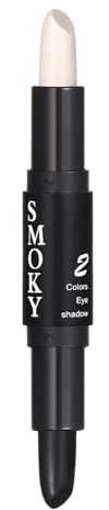 Creme Lidschatten Stick,Doppelkopf Heller Lidschattenstift Crayon Set,Matt und Schimmernder Augen Make up,Langanhaltendes Wasserfester Lidschatten Makeup Pen Werkzeug (Weiß #1)