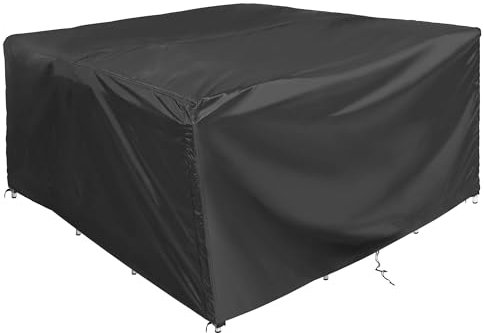 COMLAX FIELD Garden Furniture Covers 200x160x75cm, Outdoor Furniture Covers Waterproof, Large Rectangular Garden Table Cover, Windproof & Dustproof, Anti-UV Patio Furniture Cover