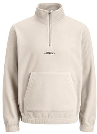 Jack & Jones Herren Jack & Jones Male Fleece Sweatshirt Gedruckt Fleece Sweatshirt Jjesoho Half Zip Fleece Sn (1er Pack)