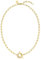 Purelei® Night Sky Collier plastron avec pendentif lune et étoiles en cristal, 45 cm, plaqué or rose 18 carats, fermoir à bascule, scintillant et puissant, Länge: 45 cm, Acier inoxydable, Ormeau