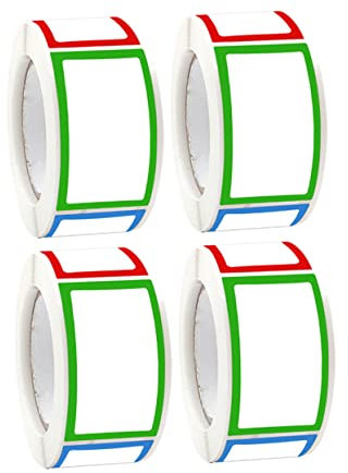 HORIALENCE 4Rollen Selbstklebende Namensschilder Beschriftbare für Gewürzgläser Vorratsdosen und DIY Projekte Praktische Aufkleber für Organisation im Haushalt