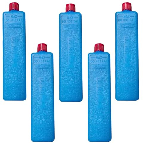 ZHUMCCY Blocs De Congélation, Packs De Glace, 5X 200ml Pain De Glace Pour Glacière Réutilisables, Longue Durée Pour Boîte À Lunch, Ventilateur De Climatisation, Réfrigérateur