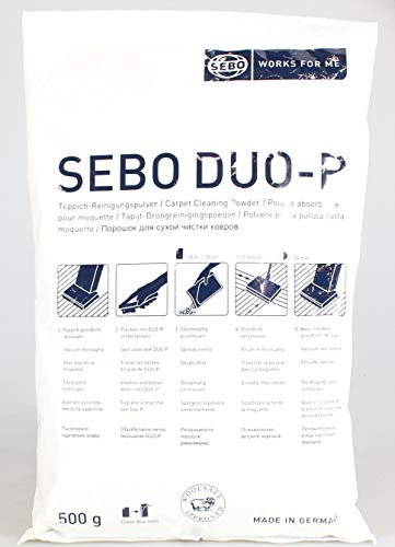 SEBO Genuine Duo P Clean Box Powder Refill Pack 500gm 3600E,
