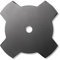 Lame per Decespugliatore Universal Bbo002: Lame per Erba per Decespugliatori Leggeri, Larghezza di Taglio 255 Mm, Robuste e di Lunga Durata, Accessorio Originale Mcculloch (Cod. Art. 00057-76.142.02)