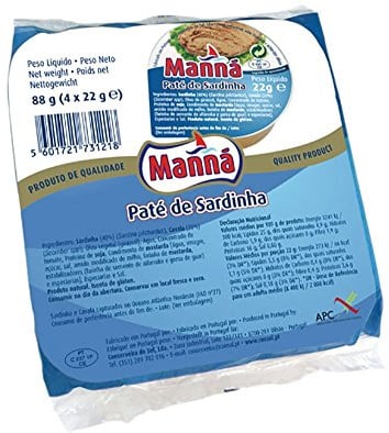 Manná Sardine Paté from Portugal 88g