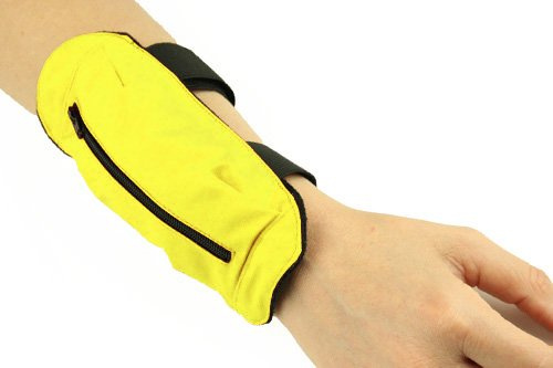 ANDREAS WIPPER Schlüsseltasche Yellow Edition für Unterarm (Handgelenkumfang: ca. 16 cm bis ca. 25 cm)