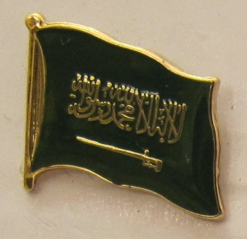 Buddel-Bini Versand Saudi Arabien Pin Anstecker Flagge Fahne Nationalflagge Flaggenpin Badge Button Flaggen Clip Anstecknadel