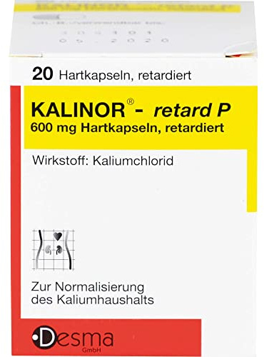 Kalinor-retard P 600 mg Hartkapseln zur Normalisierung des Kaliumhaushalts, 20 St. Kapseln