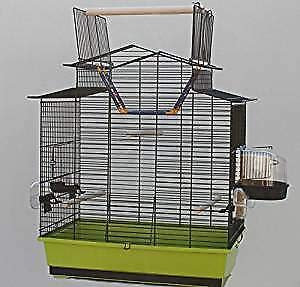 Vogelkäfig Vogelbauer Käfig IZA 3 Cabrio Grün