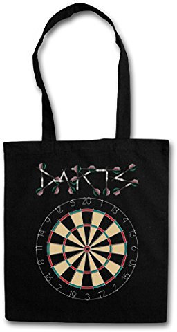 Urban Backwoods Darts Target & Arrows Sport Logo Hipster Bag Beutel Stofftasche Einkaufstasche