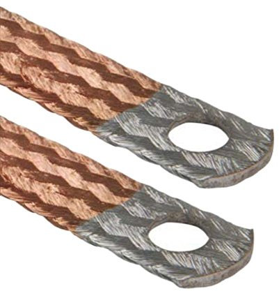 AUPROTEC Tresse de Masse pour le moteur avec les Extrémités de câble étamées Longueur 250 mm 21 mm² 80A