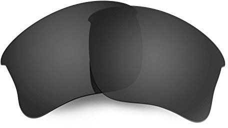 HKUCO Plus Mens Replacement Lenses For Oakley Flak Jacket XLJ Sunglasses Black Polarized