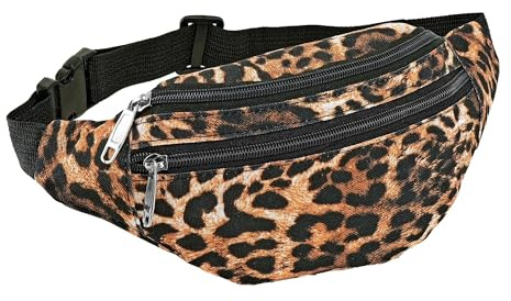 W WIDMANN MILANO Party Fashion - Gürteltasche mit Leopardenmuster | Bauchtasche, Design für Festivals, Karneval und auffällige Party-Looks
