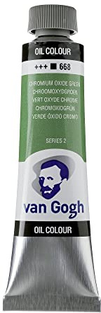 Van Gogh Oil Color Paint, 40ml Tube, Chromium Oxide Green 668