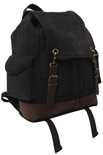 Rucksack Rothco Vintage Expedition schwarz