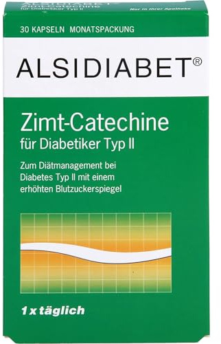 ALSIDIABET Zimt-Catechine für Diabetiker Typ II Kapseln, 30 St. Kapseln