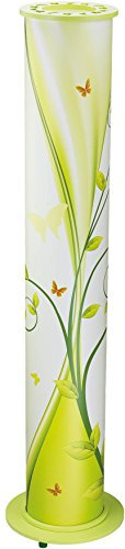 Elobra Stehlampe Phantasie Kinderzimmer Holzlampe Kinderlampe, Schmetterling Lampe, Mädchen Grün
