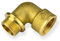 Stabilo-Sanitaer Messingfitting Winkel 1 Zoll Innengewinde/Aussengewinde 90° Grad Rohrwinkel Messing Fitting Gewindefitting Rohrfitting