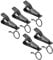 Andoer EY-J03 5pcs 6mm Wired Lapel Mic Microphone Tie Clip (10mm ring)