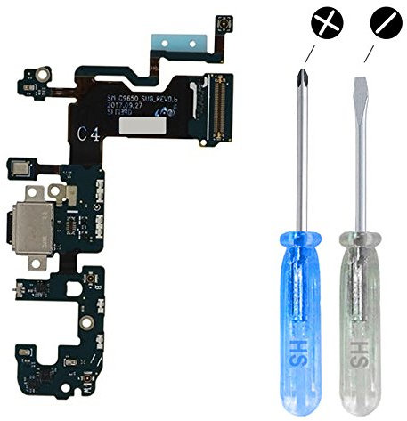MMOBIEL Ladebuchse Kompatibel mit Samsung Galaxy S9 Plus 2018 - Dock Connector USB C - Audio Jack/Mikrofon/Antenne Ersatz - Inkl. Schraubenzieher