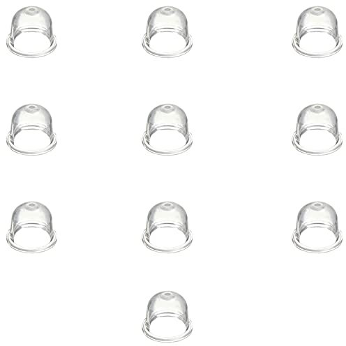 QAZAKY 10-teilige Zündkapsel Primer Pumpenkappe Pumpe Bulb Vergaser für Kettensägen-Trimmer-Freischneider-Gebläse 188-12 Homelite 01201 UP04802 Echo 41331212700 42261212700 Ryobi Poulan 530035361 Zama