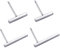 SLUYNZ 925 Sterling Silber Bar Ohrstecker Set für Frauen Damen Zwei Paar Quadratische Flache Bar Ohrstecker