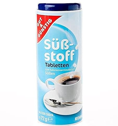 GUT & GÜNSTIG Süßstoff Tablette 3600 Stück (3 x 1200) je 72g
