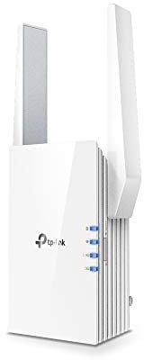 TP-Link RE505X WiFi 6 WLAN Verstärker Repeater AX1500(Dualband 1200MBit/s 5GHz + 300MBit/s 2,4GHz,, Gigabit Port, maximale Abdeckung, kompatibel zu allen WLAN Routern, Hochgeschwindigkeitsmodus)weiß