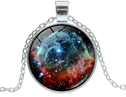 Collier Cosmique Collier Planète Pendentif Système Solaire Jupiter Galaxie En Verre Pendentif Planète Boule De Verre Femme Ancien Manquer Univers