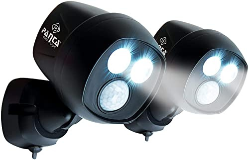 Panta Safe Light Doppelpack – LED Strahler für innen und außen – Außenleuchten mit Bewegungsmelder und Tageslichtsensor – wetterfeste LED Außenbeleuchtung