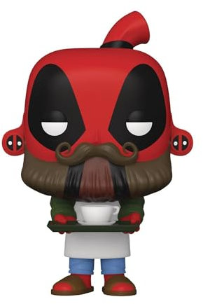 Funko POP! Marvel: Deadpool 30th - Coffee Barista - Collectable Vinyl Figure - Gift Idea - Official Merchandise - Toys for Kids & Adults - Comic Books Fans - Model Figure for Collectors and Display