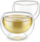 TEABLOOM Classica Lot de 2 tasses à double paroi en verre isotherme pour thé, café, expresso et plus encore 150 ml