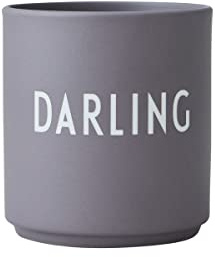 Design Letters Lieblingsbecher Lila DARLING Tasse | Personalisierte Geschenke für Freundin & Partner | Hochzeitsgeschenk, Valentinstag, Jahrestag | Kaffeebecher Porzellan | Tasse mit Spruch 250 Ml