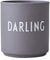 Design Letters Kaffeebecher DARLING | Porzellan Kaffeetasse Ideal für Osterdeko & Ostergeschenke | Ostergeschirr | Lieblingsbecher Tasse mit Spruch | Osterdeko Modern | Dekorative Kaffeebecher 250 Ml