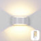 Audor Wandleuchte Innen 7W LED Wandlampe Innen Mit Einer Ersetzbaren G9 LED Birne, Modern Up Down Innenleuchte Aluminium Wandbeleuchtung für Wohnzimmer Schlafzimmer Flur Treppen Warmweiß