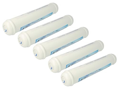 vhbw 5x Filtro de agua, cartucho de filtro compatible con Balay 3FA7786A/01, 3FA7786A/02, 3FA7786A/03, 3FA7786A/04 frigoríficos Side-by-Side