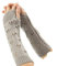 Grunge Handschuhe Fairy Zubehör Zerrissener Häkelhandschuh Kleidung Ästhetik, GRAU, Medium