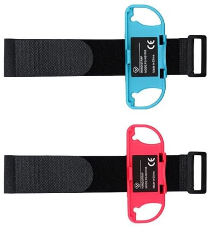 2 pezzi/set cinturino da polso compatibile per interruttore controller Joy-con, cinturini da polso cinturino da polso cinturini da polso compatibili per Just Dance Game Wristband cinturino elastico