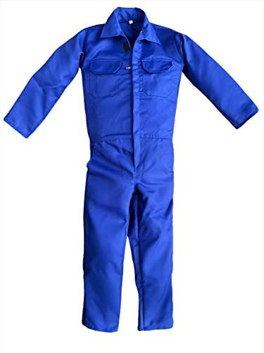 Kids Coveralls for Boys Girls Children Boilersuit Overalls Ages 1 - 14 (9-10 Years (Chest 30), Royal Blue)