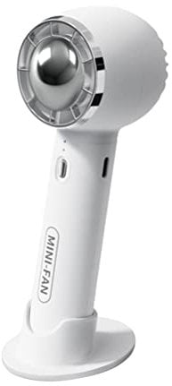 Mini Hand Fan, Handheld Portable USB Fan Rechargeable Mini Fan with Stand Eyelash Fan for Travel Home
