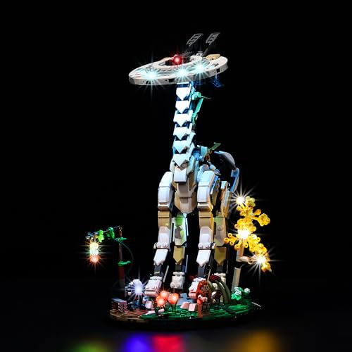 Kyglaring LED Lighting Kit (ohne Model) entworfen für Lego Horizon Forbidden West: Tallneck 76989 Modellbausatz - ohne Lego Set (Klassische Version)