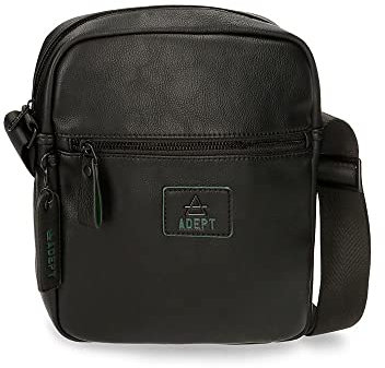 Adept Axel Bandolera Porta Tablet Negro 23x27x7 cms Piel sintética