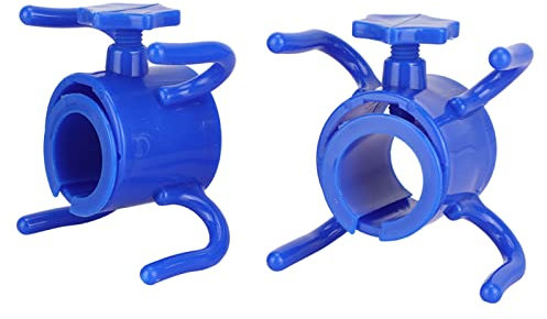 Umbrella Hook, Strong 2Pcs Beach Umbrella Hook Hanger 4 Prong Adjustable Height for Sunglasse for Hat (Blue)
