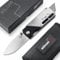 BÖKER PLUS® Bill N Ted Operation Box Knife Cutter - EDC Taschenmesser mit Cutter & D2 Droppoint Klinge - Klappmesser mit Trapez-Klinge - G10 Kombi-Messer mit Clip - Teppich-Messer in Geschenk-Box