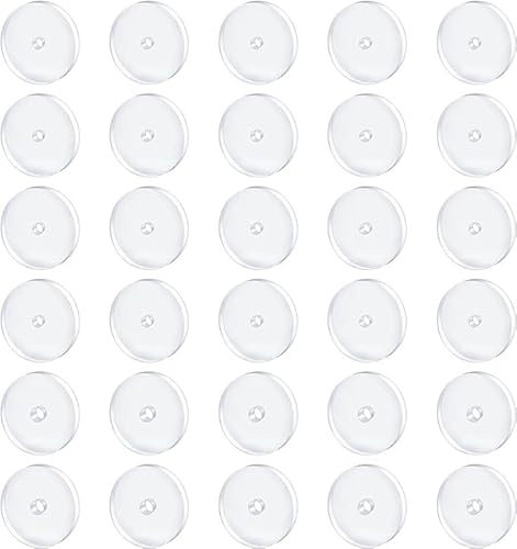 BIVOFU Piercing en Silicone Transparent 30 Pcs, With Multiple Sizes to Choose From (7/9mm), Stable And Comfortable, Giving Your Ear Piercings More Freedom, Piercings de Nombril en Silicone