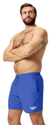 Speedo Men's 16 Watershort Swimming Trunks| Quick Dry | Comfortable Fit | Classic Style | Drawstring Waist, Cobalt Pop, L