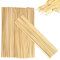 200 Pcs Batonnet en Bois, Baguette Bois, 300mm x 3mm Bâtonnets de Bois, Bâtonnets en Bois pour Bricolage, Bâtonnets Bois pour Sucette Barbe à Papa, Menuiserie, Modélisme DIY