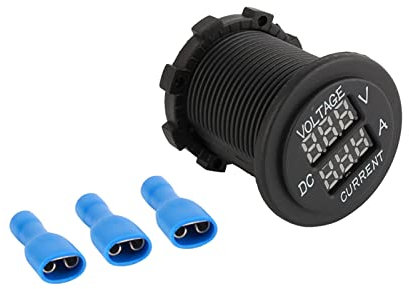 Zohisin battery voltage gauge volt amp meter 5×4×4 car motorcycle dc 12-24v dual digital voltmeter ammeter amp volt meter guage motorcycle 12v voltmeter