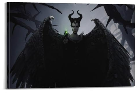 KIUYGPPJ Maleficent Filmposter, Poster, dekorative Malerei, Leinwand, Wandposter und Kunstdruck, moderne Familienschlafzimmer-Dekoration, Poster, 60 x 90 cm
