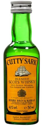 Whisky Blended Caja de 12 unidades Cutty Sark Botellín Miniatura 5 cl